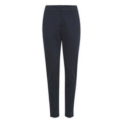 ICHI Blue Recycled Polyester Pant - Trousers