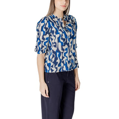 ICHI Blue Viscose Blouse - IT42|M - Blouses