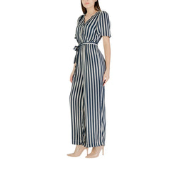 ICHI Blue Viscose Jumpsuit - IT44|L - One-Pieces