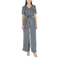 ICHI Blue Viscose Jumpsuit - IT44|L - One-Pieces
