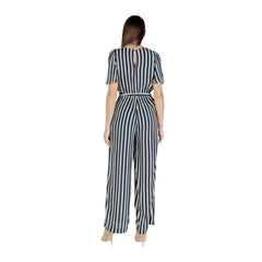 ICHI Blue Viscose Jumpsuit - IT44|L - One-Pieces