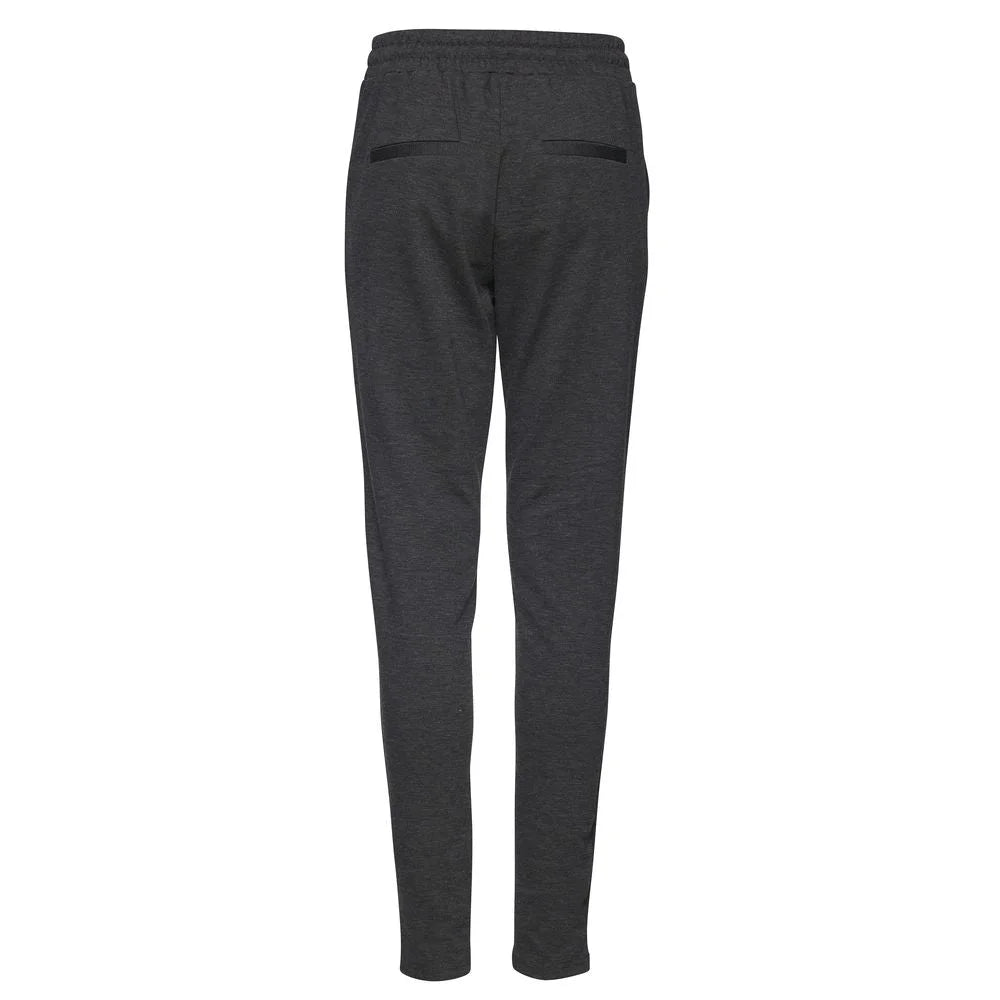 ICHI Gray Polyester Pant - Trousers