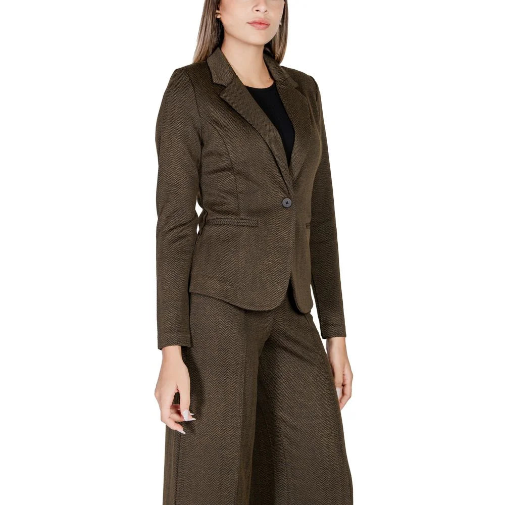 ICHI Green Polyester Blazer - IT44|L