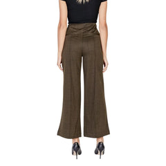 ICHI Green Polyester Pant - XL
