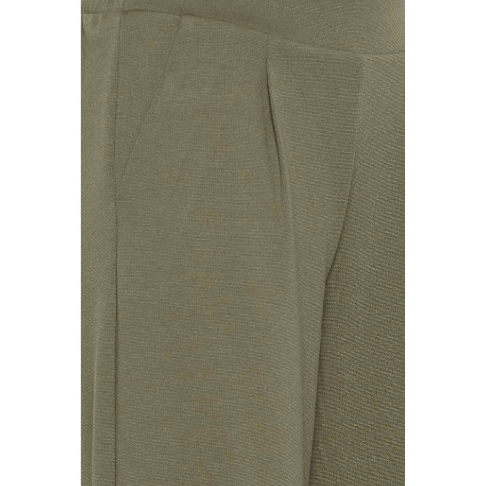 ICHI Green Recycled Polyester Pant - Trousers