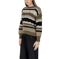 ICHI Green Recycled Polyester Sweater - IT38|XS