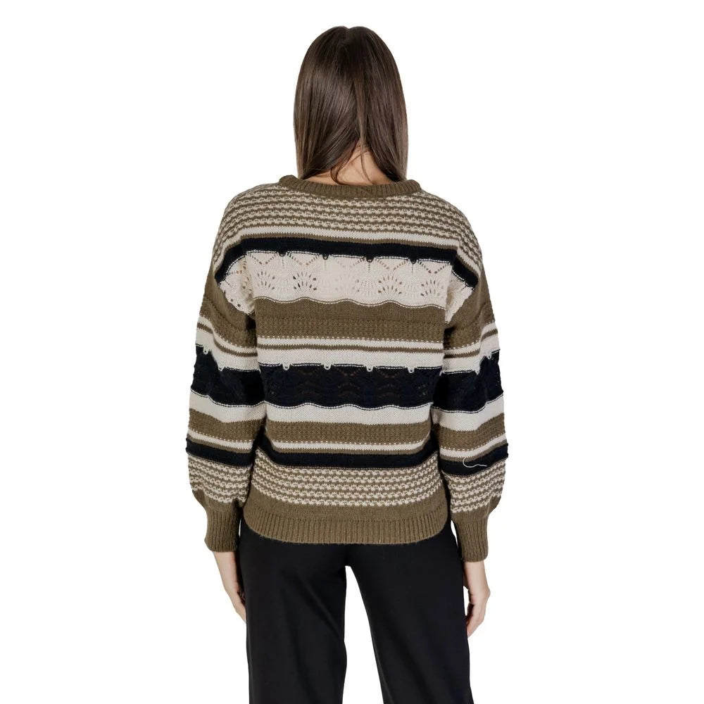 ICHI Green Recycled Polyester Sweater - IT38|XS - Sweaters