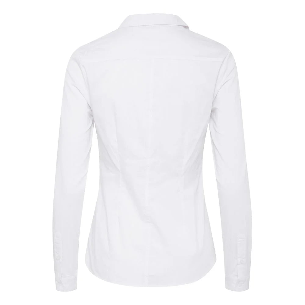 ICHI White Cotton Shirt - IT38|XS - Shirts