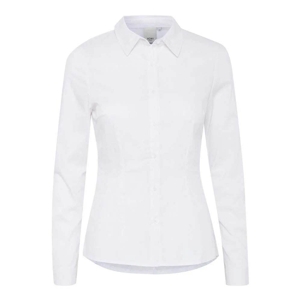 ICHI White Cotton Shirt - IT38|XS - Shirts