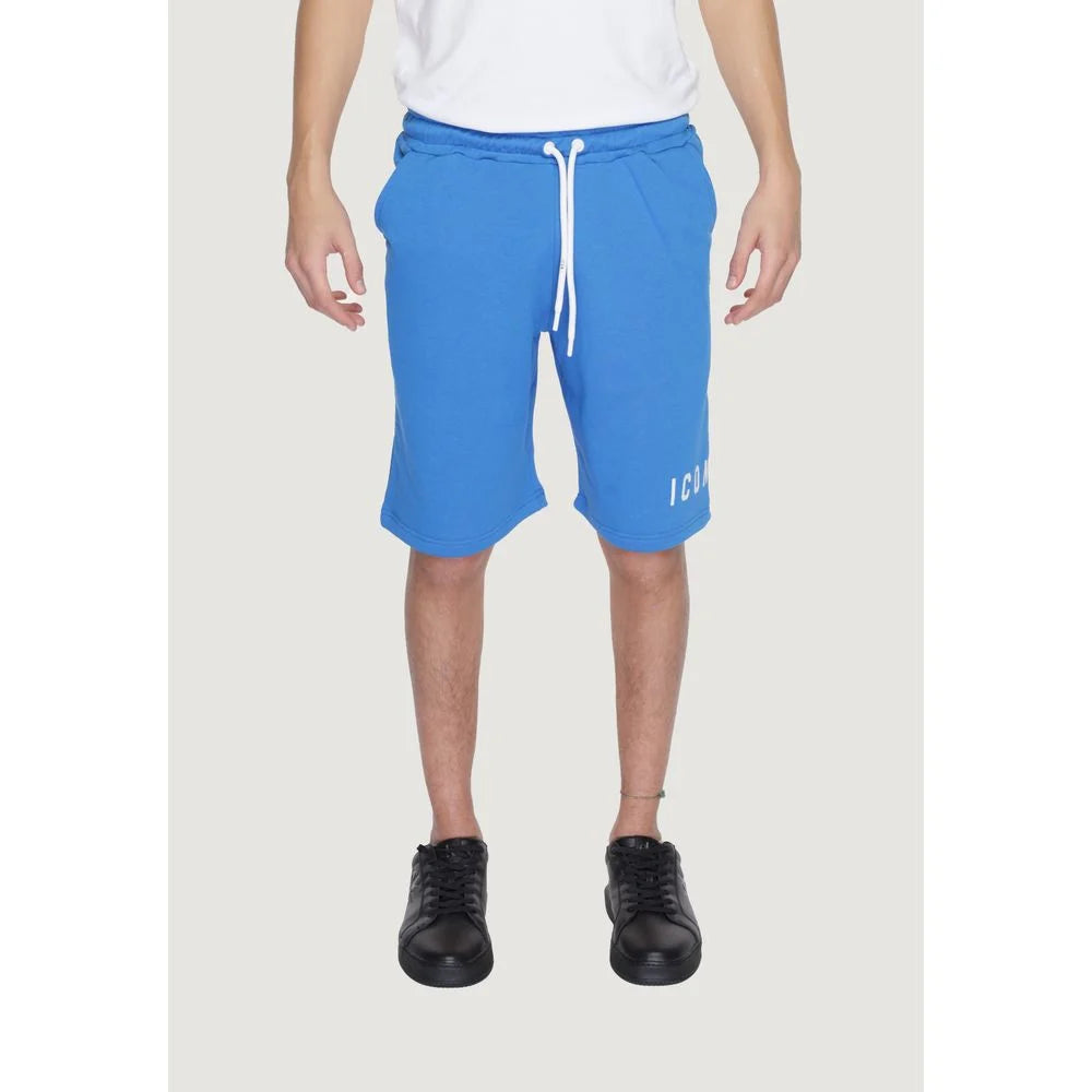 Icon Blue Cotton Bermuda