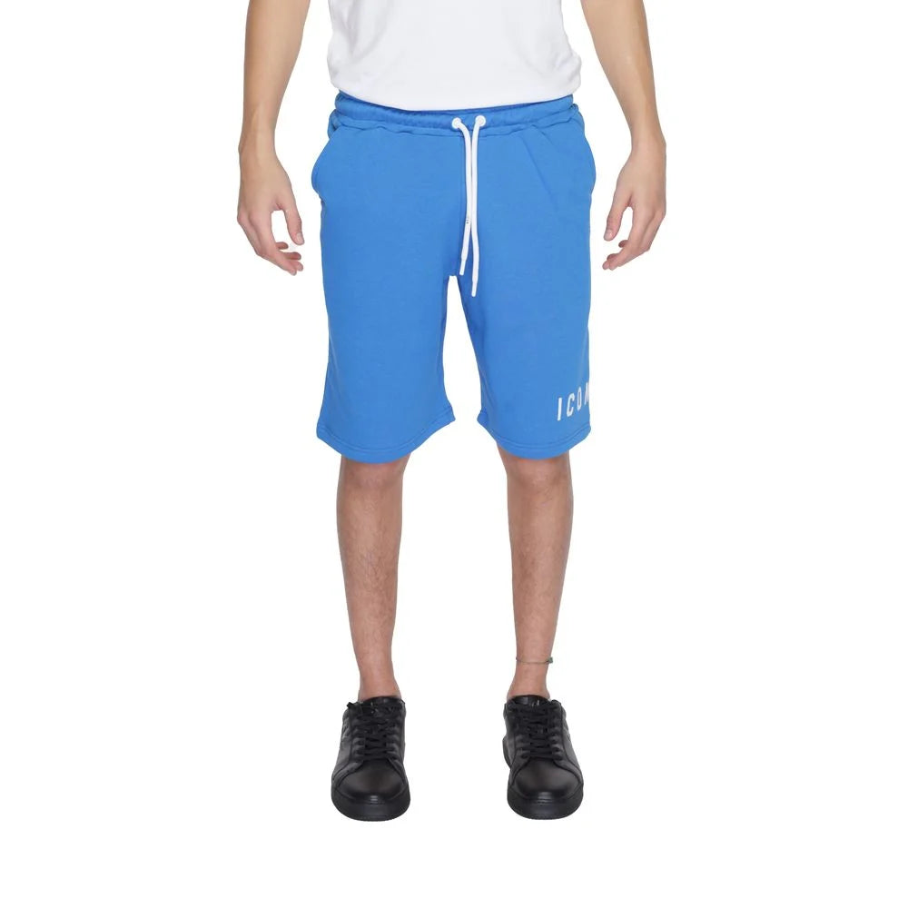 Icon Blue Cotton Bermuda