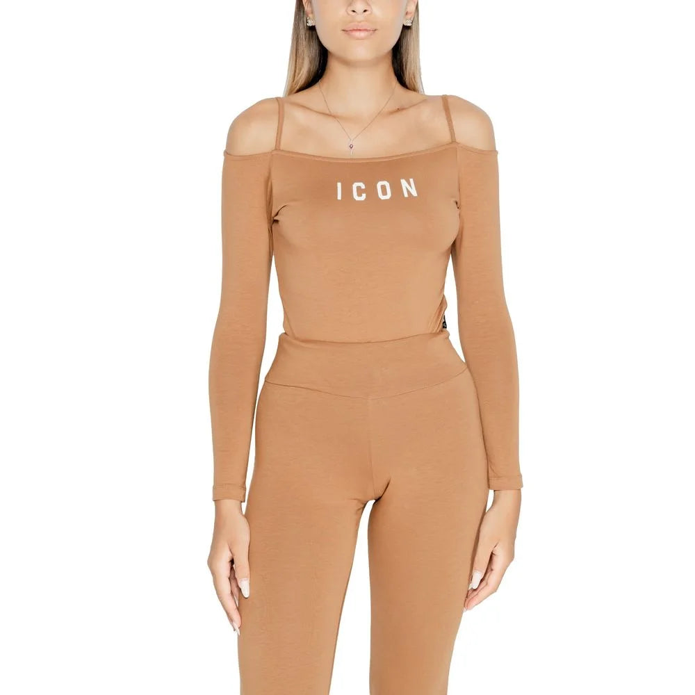 Icon Brown Cotton Bodysuit - IT38|XS