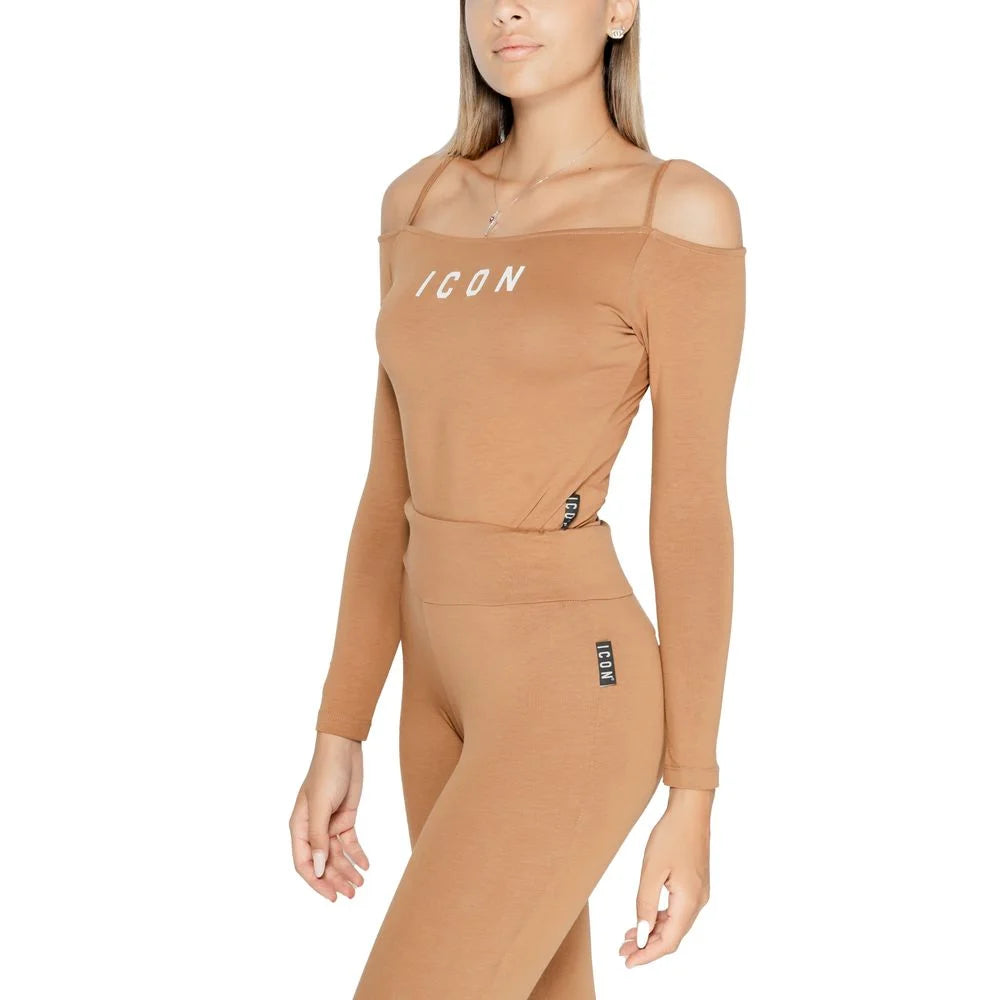 Icon Brown Cotton Bodysuit - IT38|XS