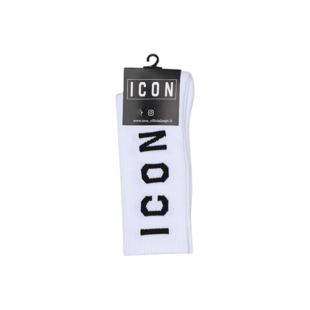 Icon White Cotton Sock - One Size