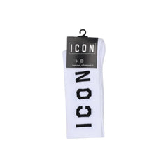 Icon White Cotton Sock - One Size