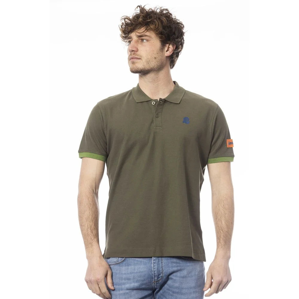 Invicta Green Cotton Men Polo Shirt - Polos