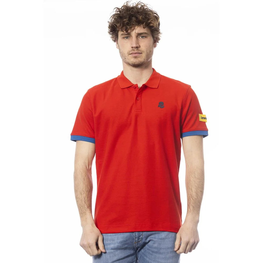 Invicta Red Cotton Men Polo Shirt - Polos