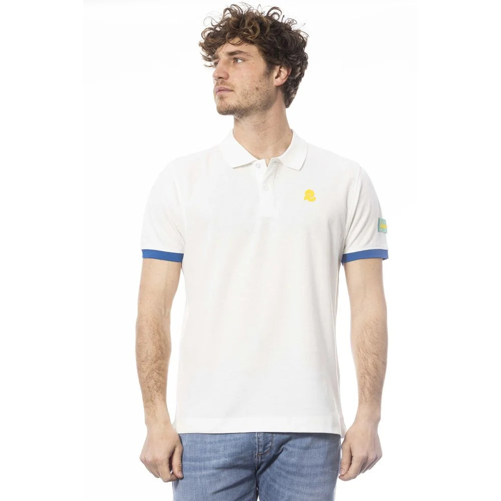Invicta White Cotton Men Polo Shirt - Polos