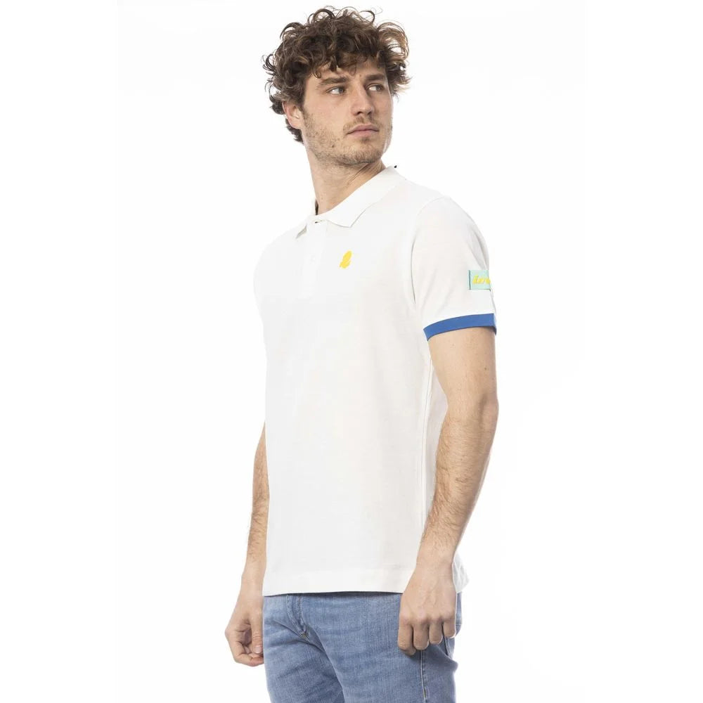 Invicta White Cotton Men Polo Shirt - Polos