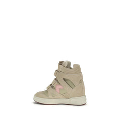 Isabel Marant Beige Calf Leather Bos Taurus Chunky Sneakers - EU36/US6