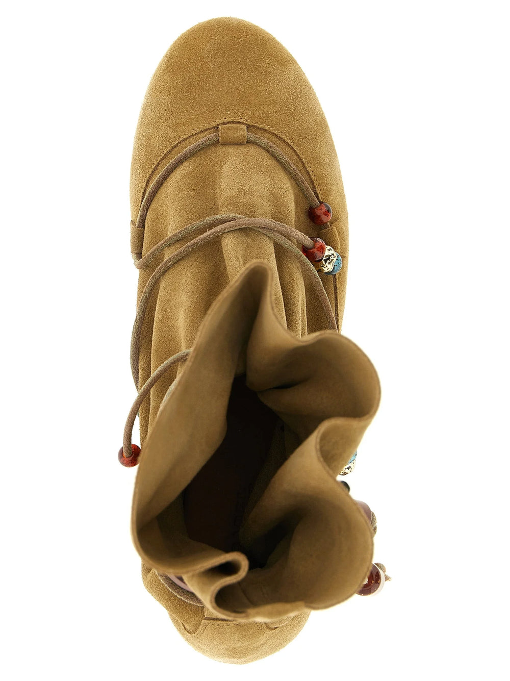 Isabel Marant Beige Calfskin Ankle Boots - EU40/US10