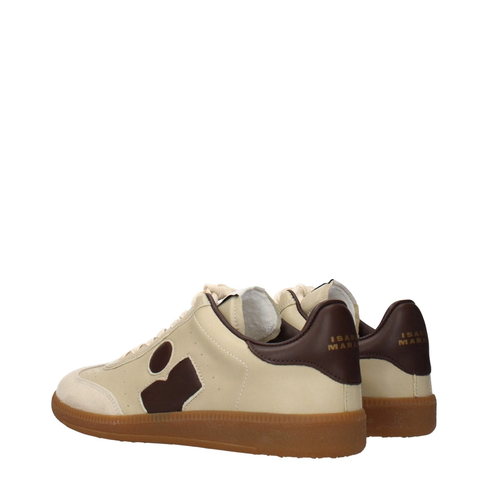 Isabel Marant Beige Leather Low Top Sneakers - EU36/US6
