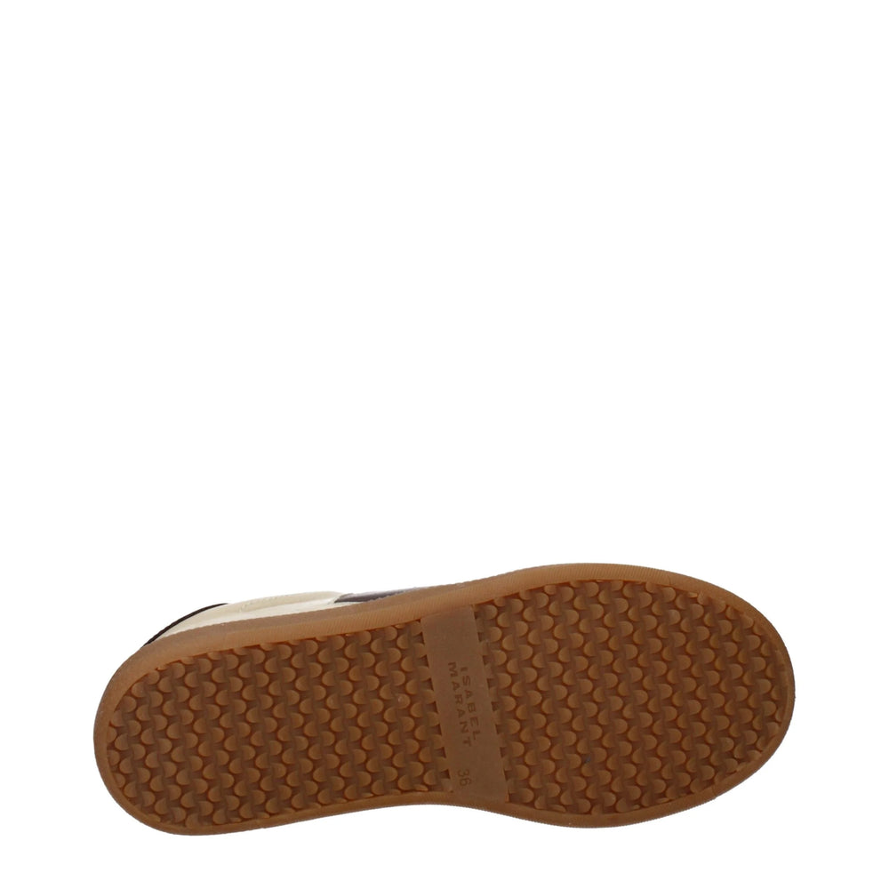 Isabel Marant Beige Leather Low Top Sneakers - EU36/US6