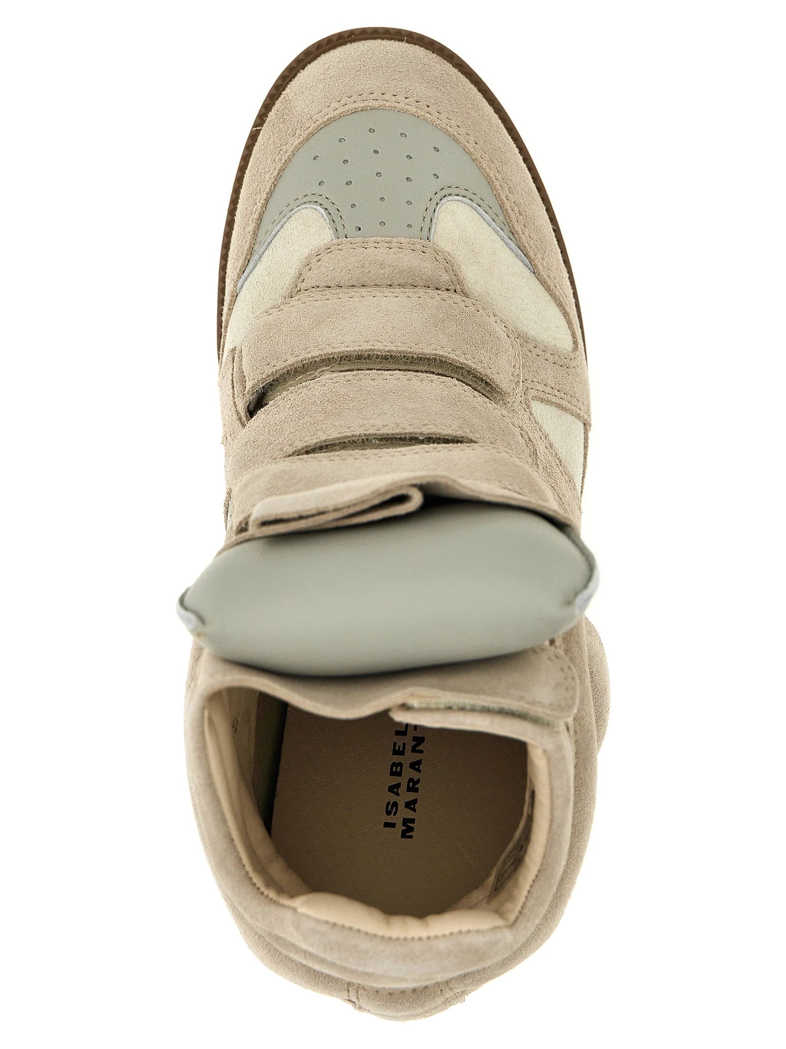 Isabel Marant Beige Leather Sneakers