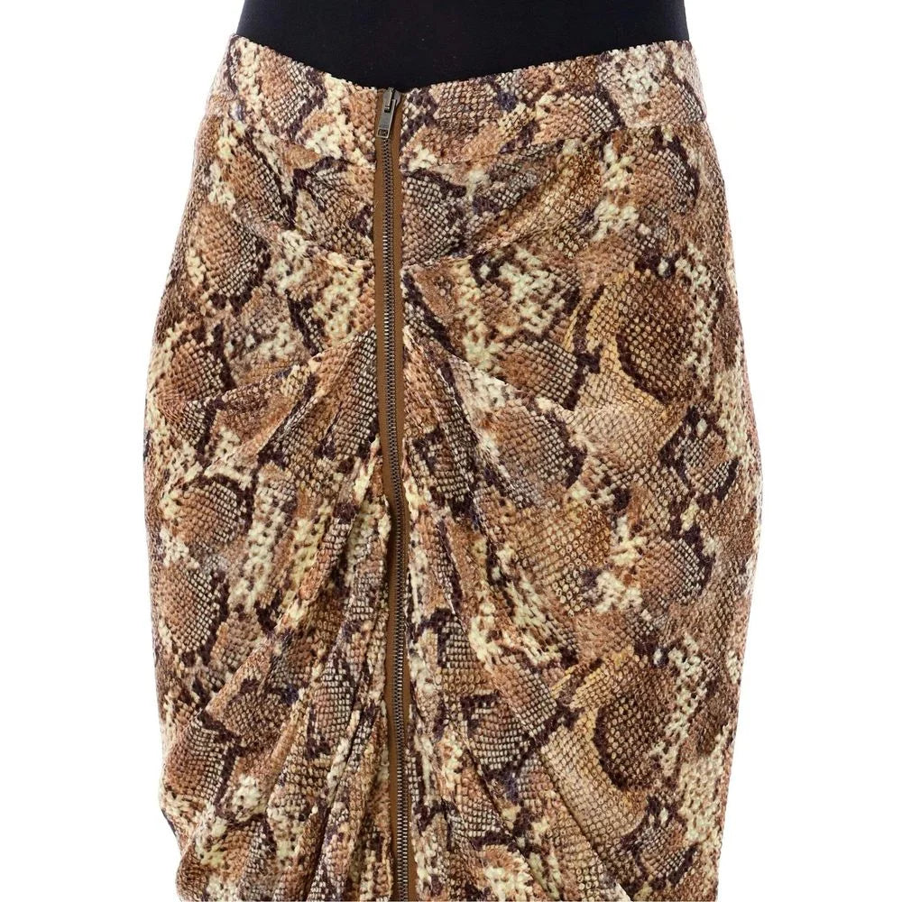 Isabel Marant Beige Silk Midi Skirt - 42