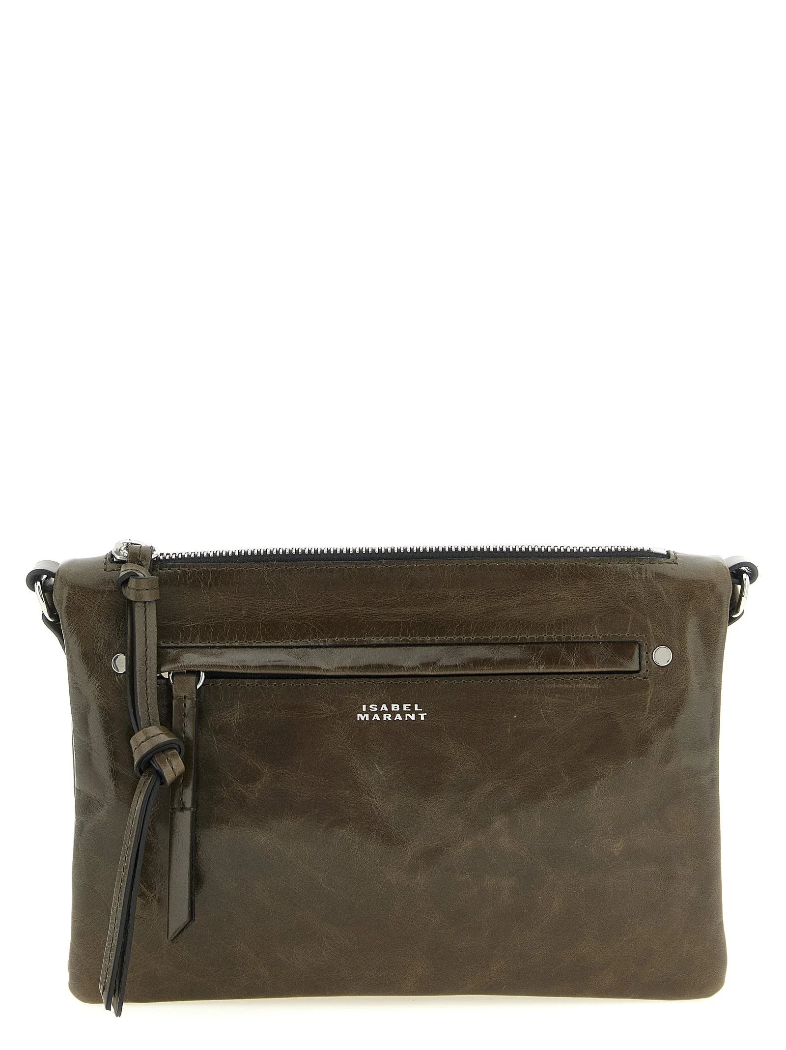 Bolso bandolera Isabel Marant de piel de ternera bicolor