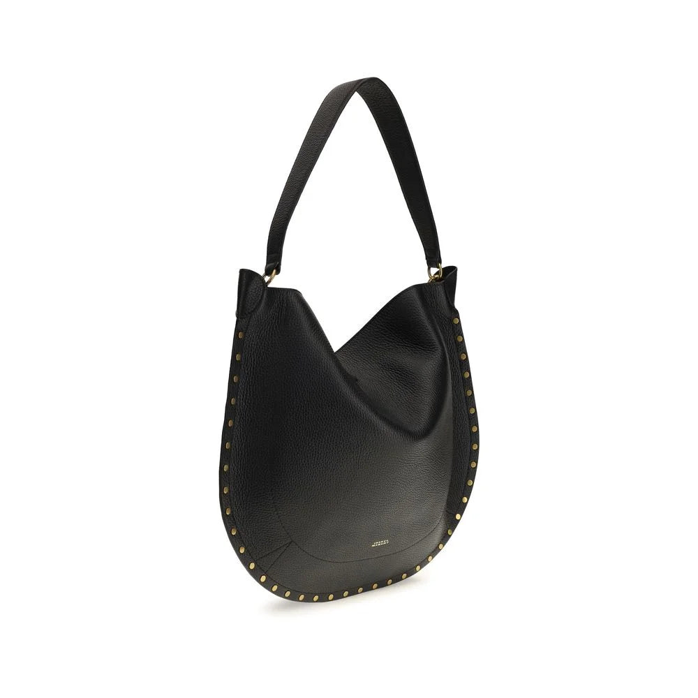 Isabel Marant Black Calf Leather Bos Taurus Shoulder Bag