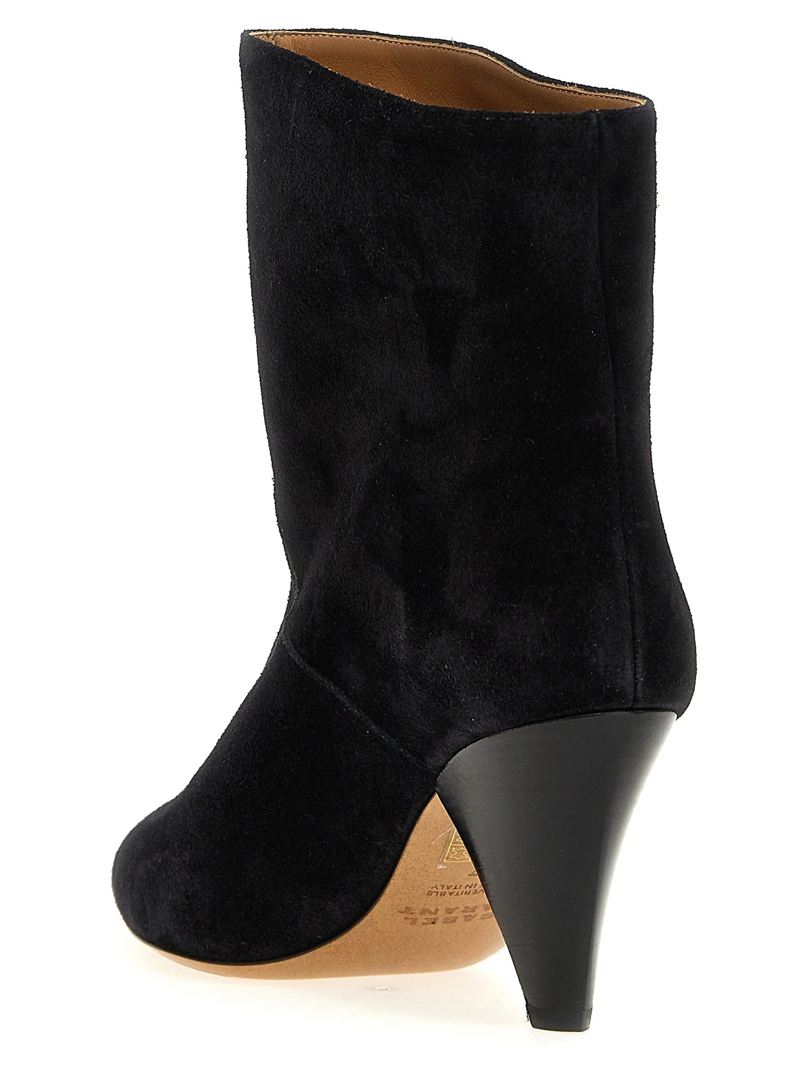 Isabel Marant Black Calfskin Ankle Boots - EU35/US5