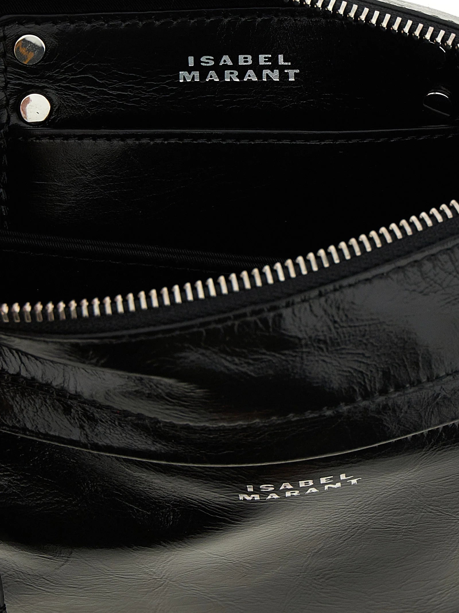 Isabel Marant Black Calfskin Crossbody Bag