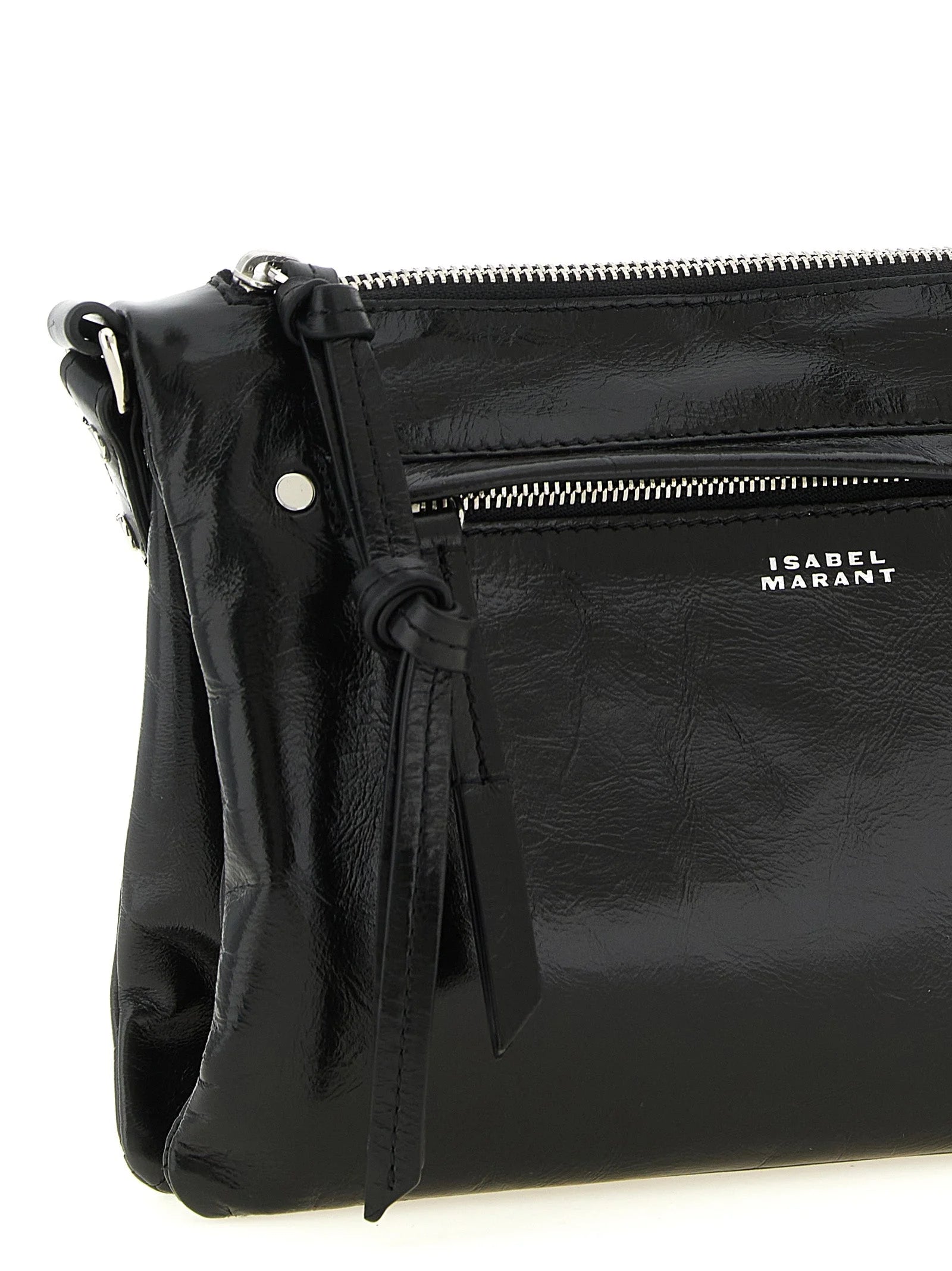 Isabel Marant Black Calfskin Crossbody Bag