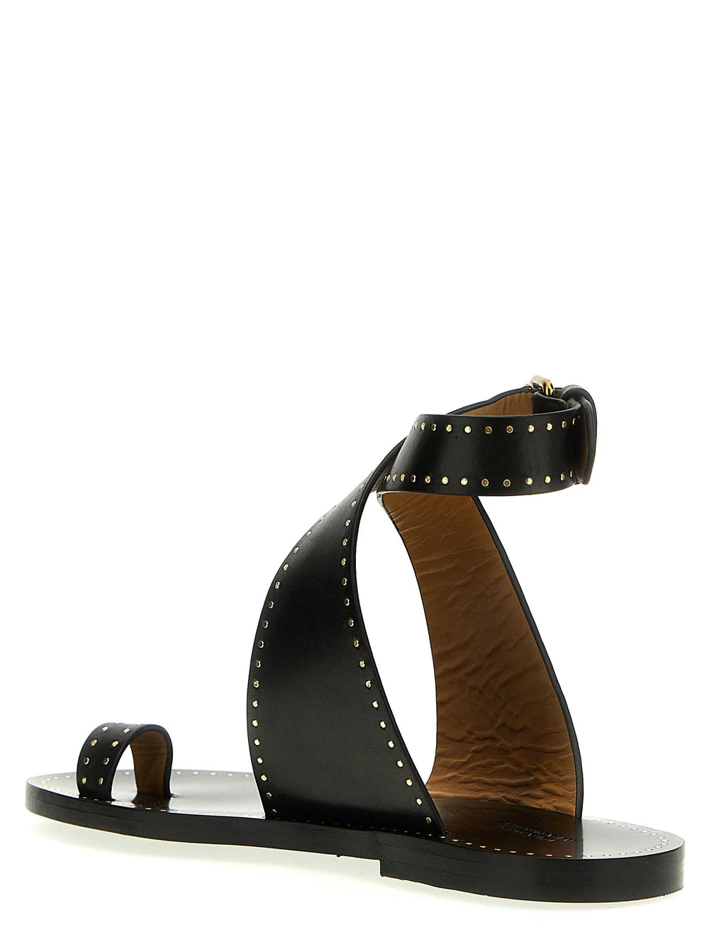 Isabel Marant mustad vasikanahast lamedad sandaalid - EU36/US6