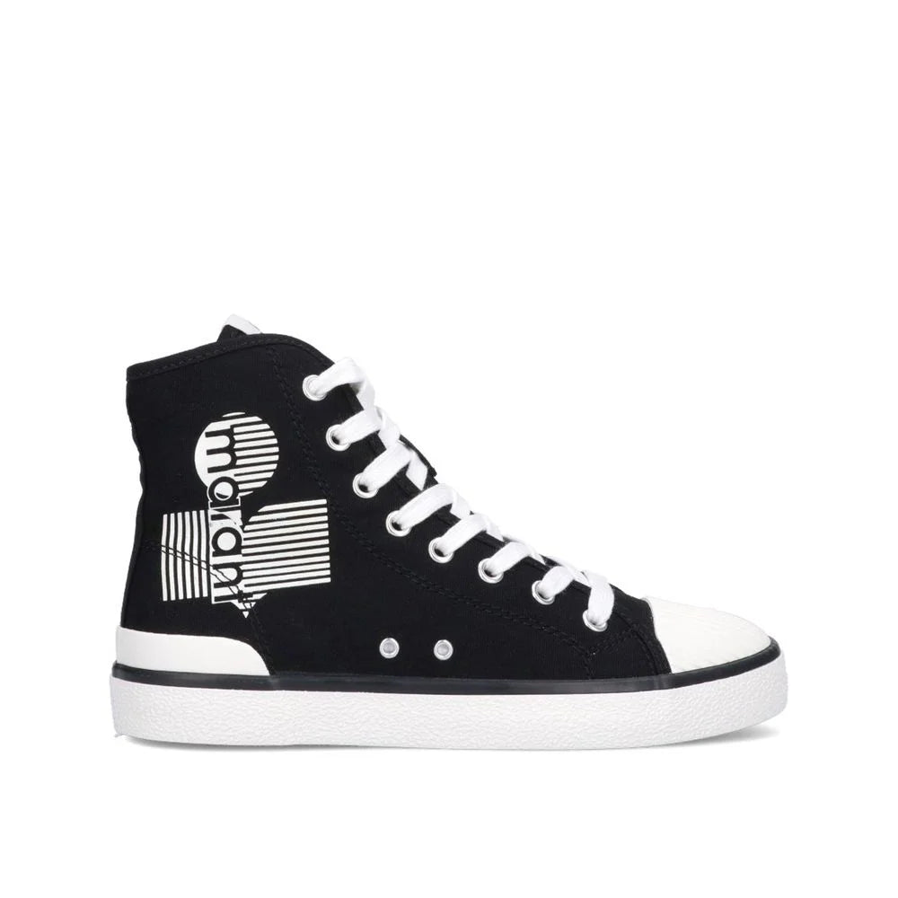 Isabel Marant Black Canvas High Top Sneakers - EU36/US6