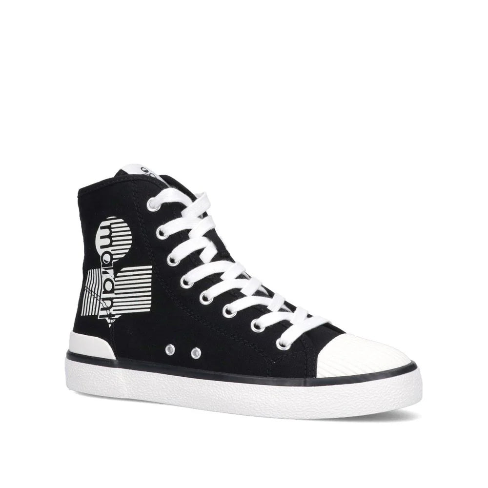 Isabel Marant Black Canvas High Top Sneakers - EU36/US6