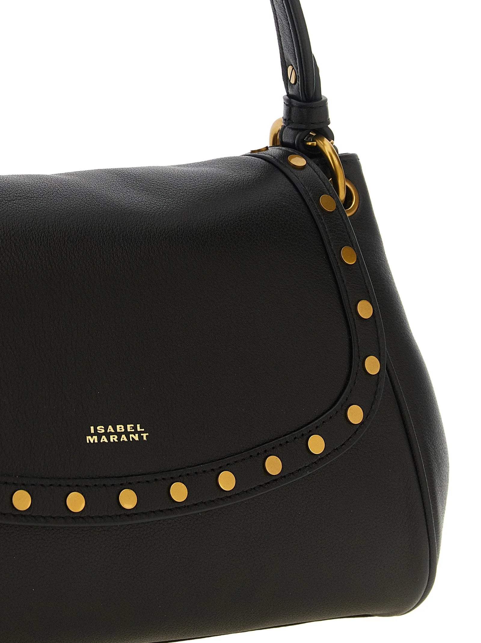 Isabel Marant Black Lamb Leather Shoulder Bag