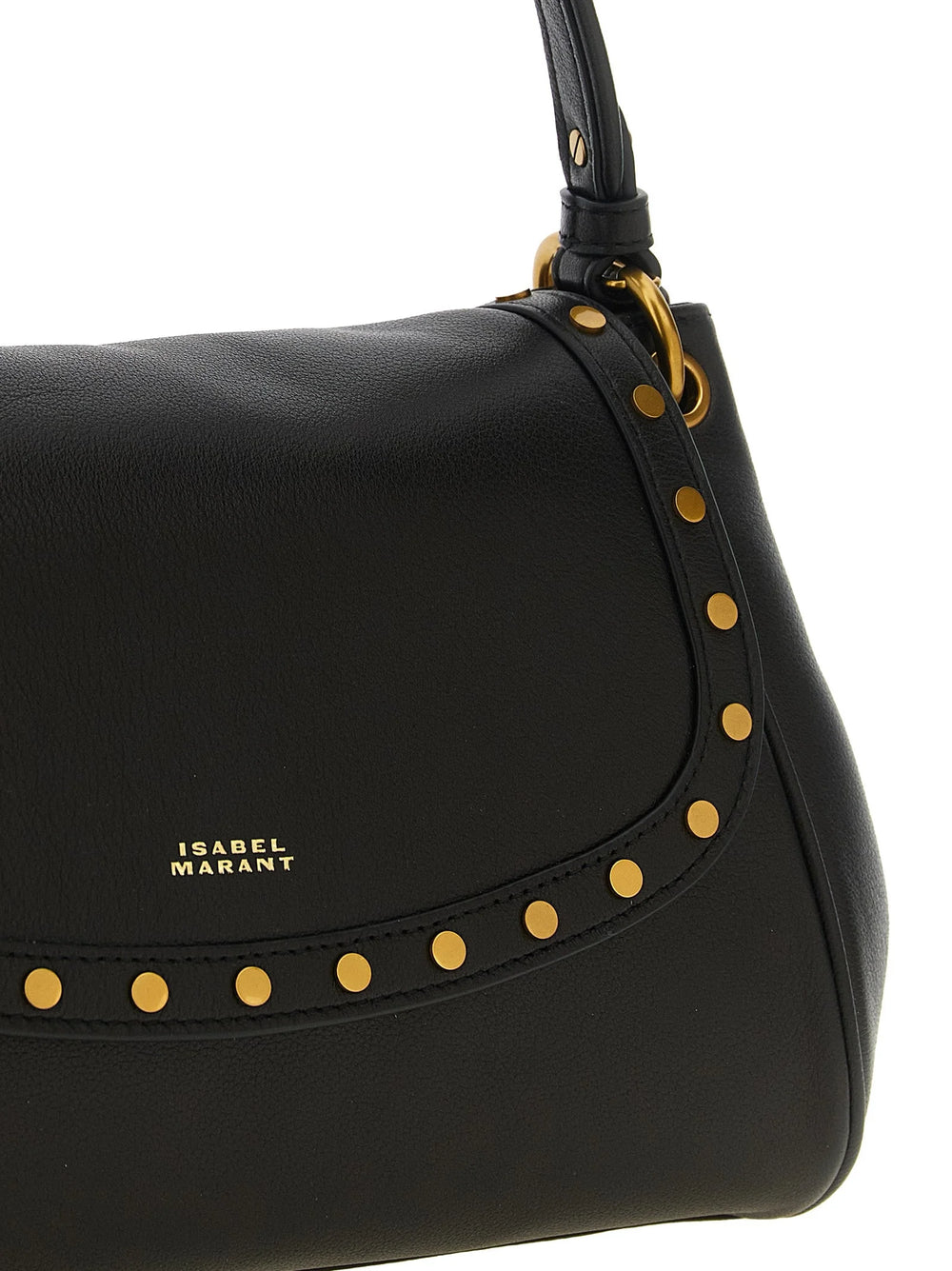 Isabel Marant Black Lamb Leather Shoulder Bag