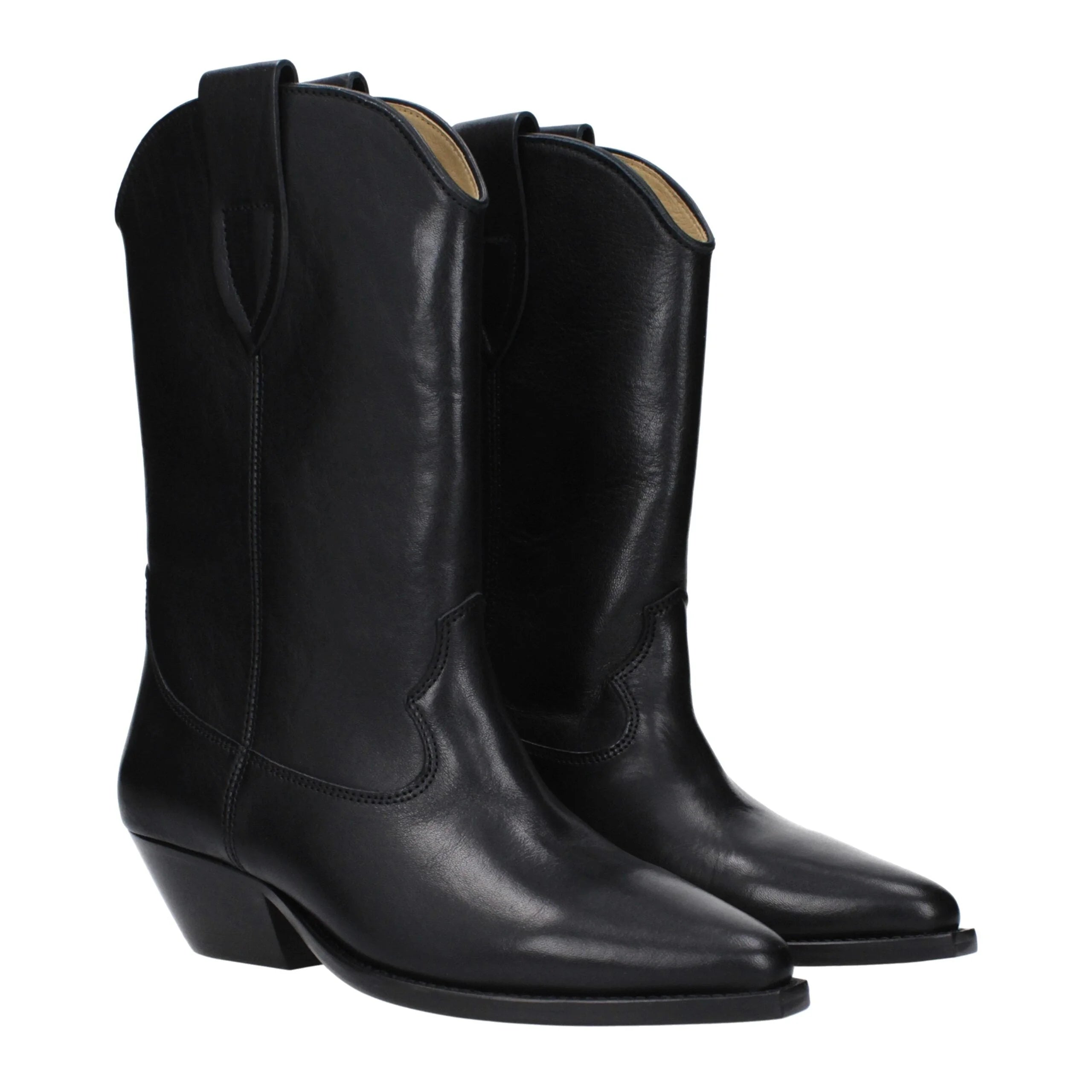 Isabel Marant Black Leather Ankle Boots - EU36/US6