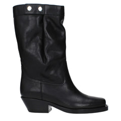 Isabel Marant Black Leather Ankle Boots - EU36/US6