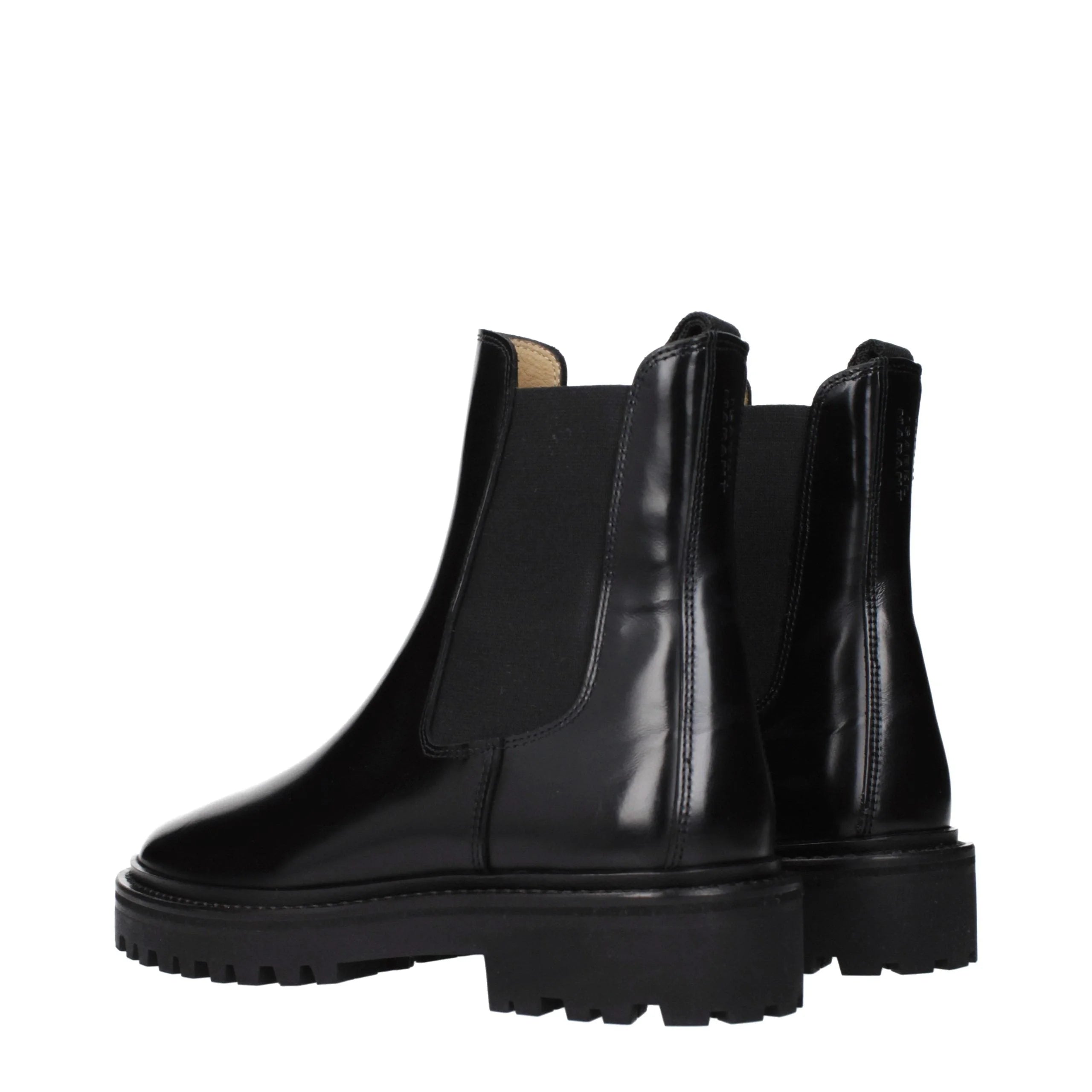 Isabel Marant Black Leather Ankle Boots - EU38/US8