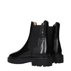 Isabel Marant Black Leather Ankle Boots - EU38/US8