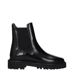 Isabel Marant Black Leather Ankle Boots - EU38/US8