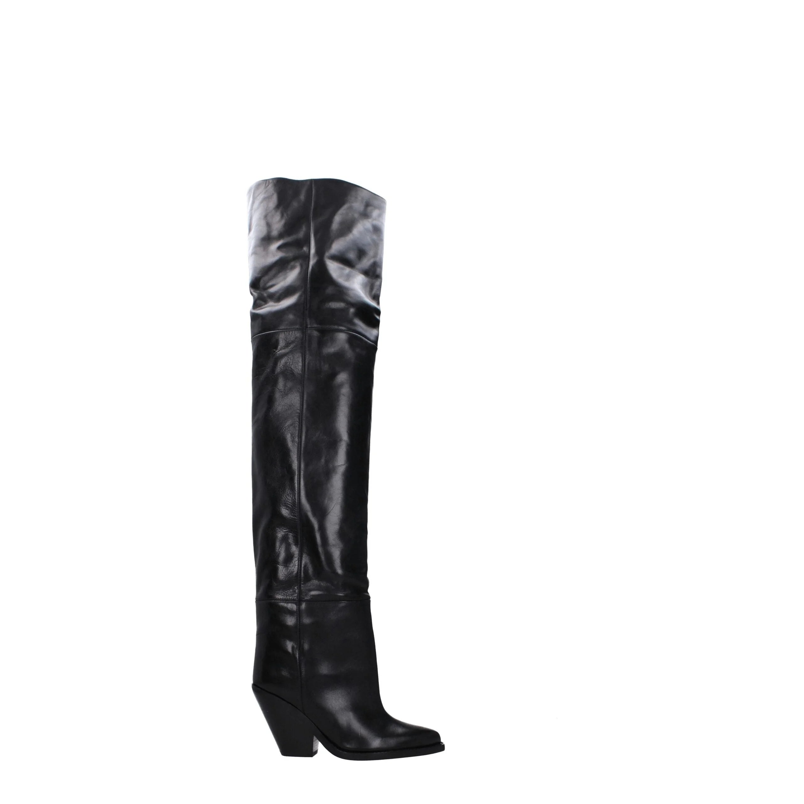 Isabel Marant Black Leather Over The Knee - EU36/US6 - Boots