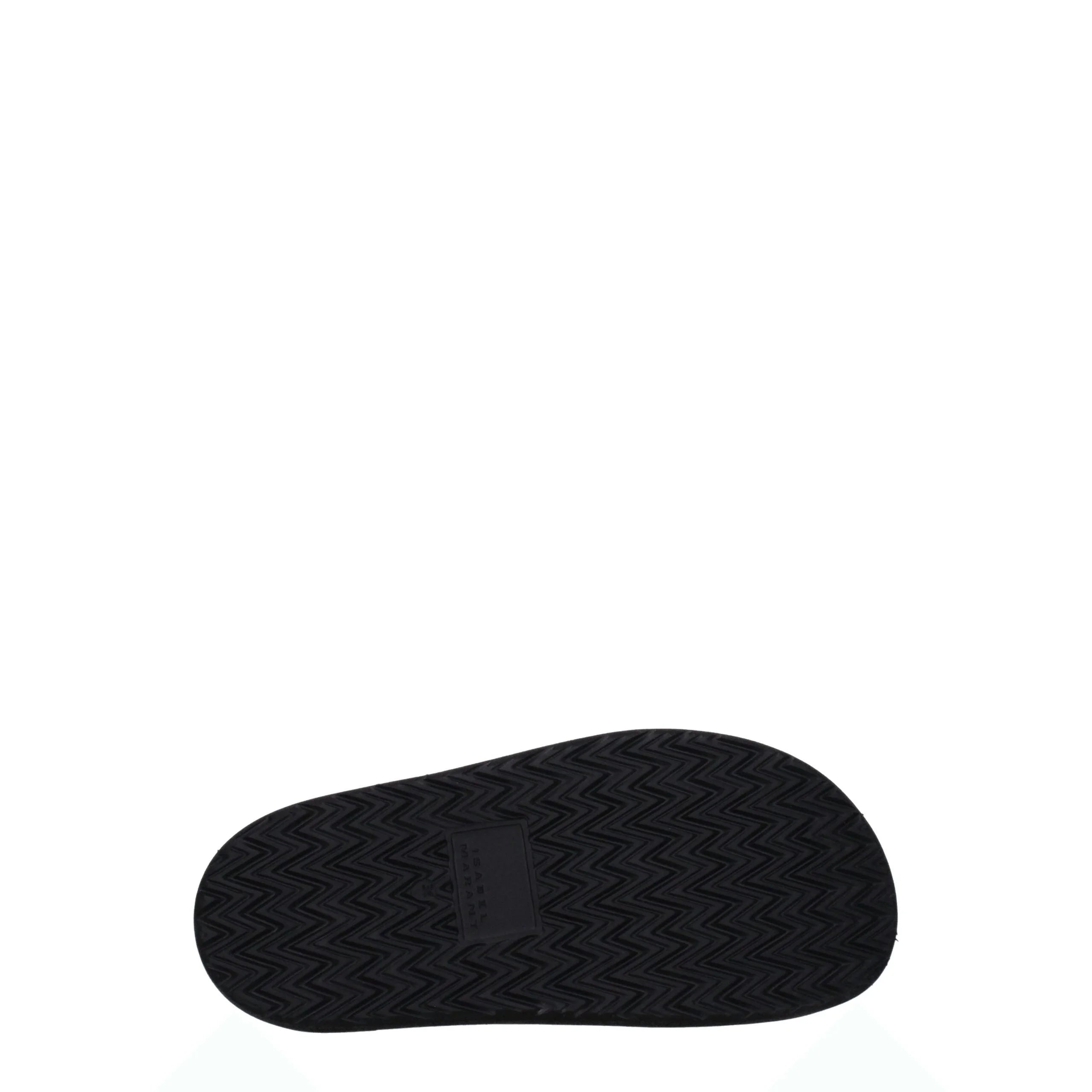 Isabel Marant Black Leather Slippers Sandals - Sandals