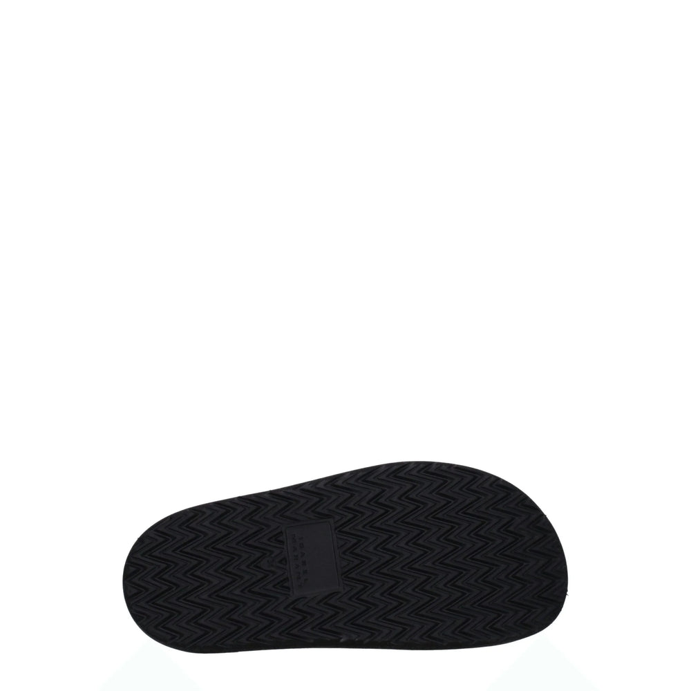Isabel Marant Black Leather Slippers Sandals - Sandals