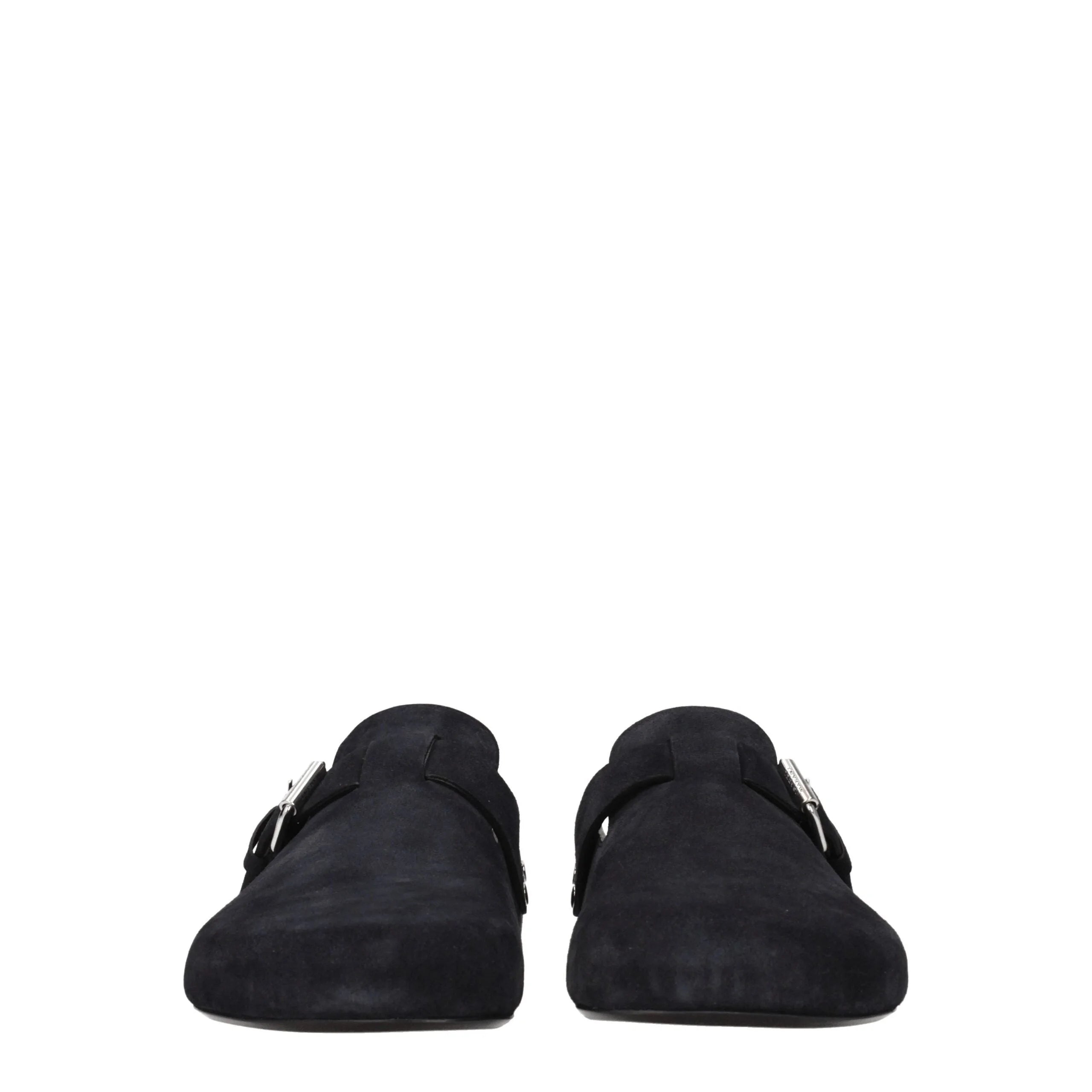 Isabel Marant Black Leather Slippers Sandals - EU42/US9