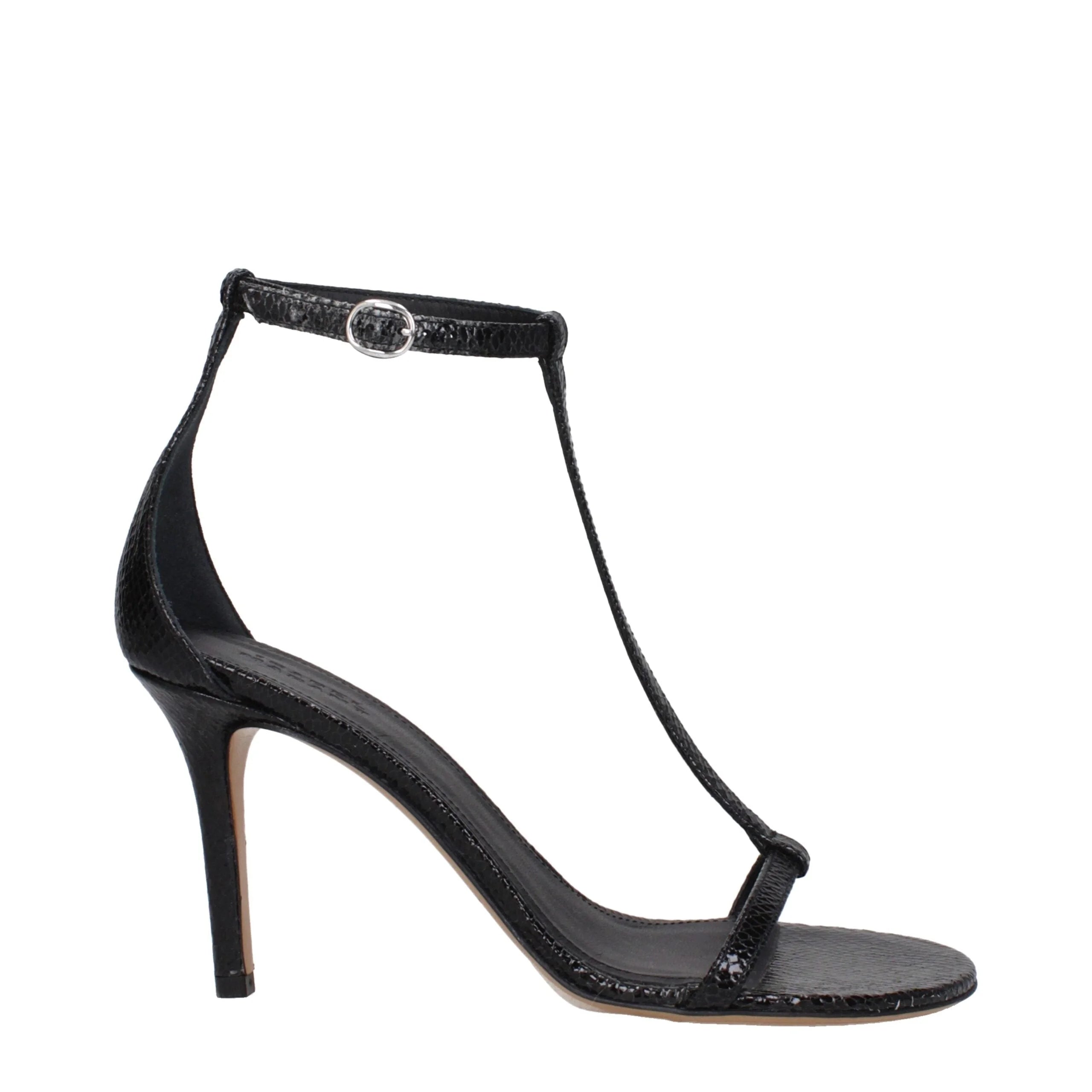 Isabel Marant Black Leather Stiletto Heels Sandals - EU41/US11 - Sandals