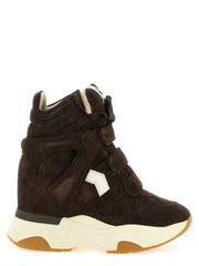 Isabel Marant Brown Calfskin Athletic Sneakers